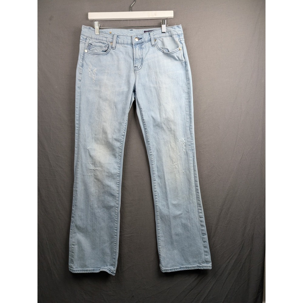 Vigoss Jeans Light Wash Distressed Bootcut Denim Pants Womens Size 11
